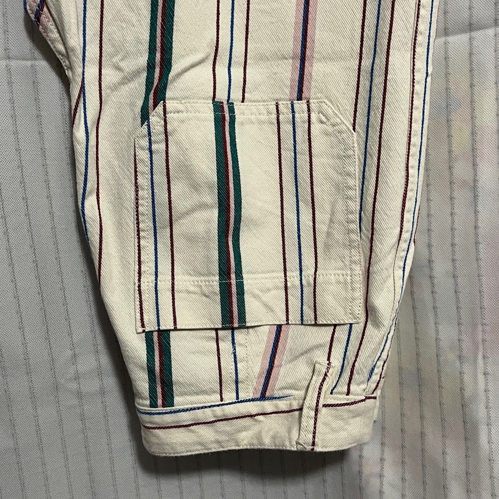 Madewell, Cotton, multicolor, striped, wide leg, pant sz 29